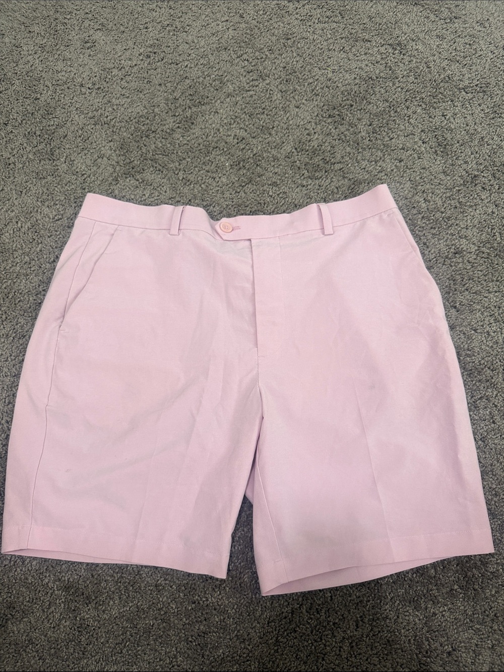 G/FORE Maverick Flat Front Golf Shorts in Light Pink